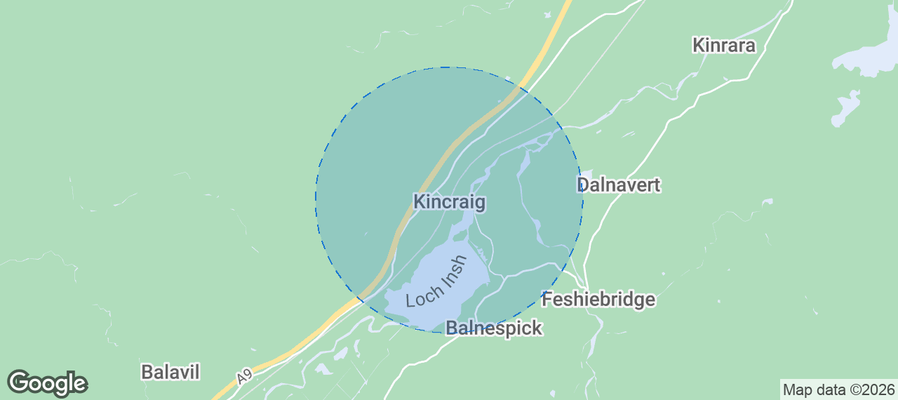 Kincraig Airbnb map
